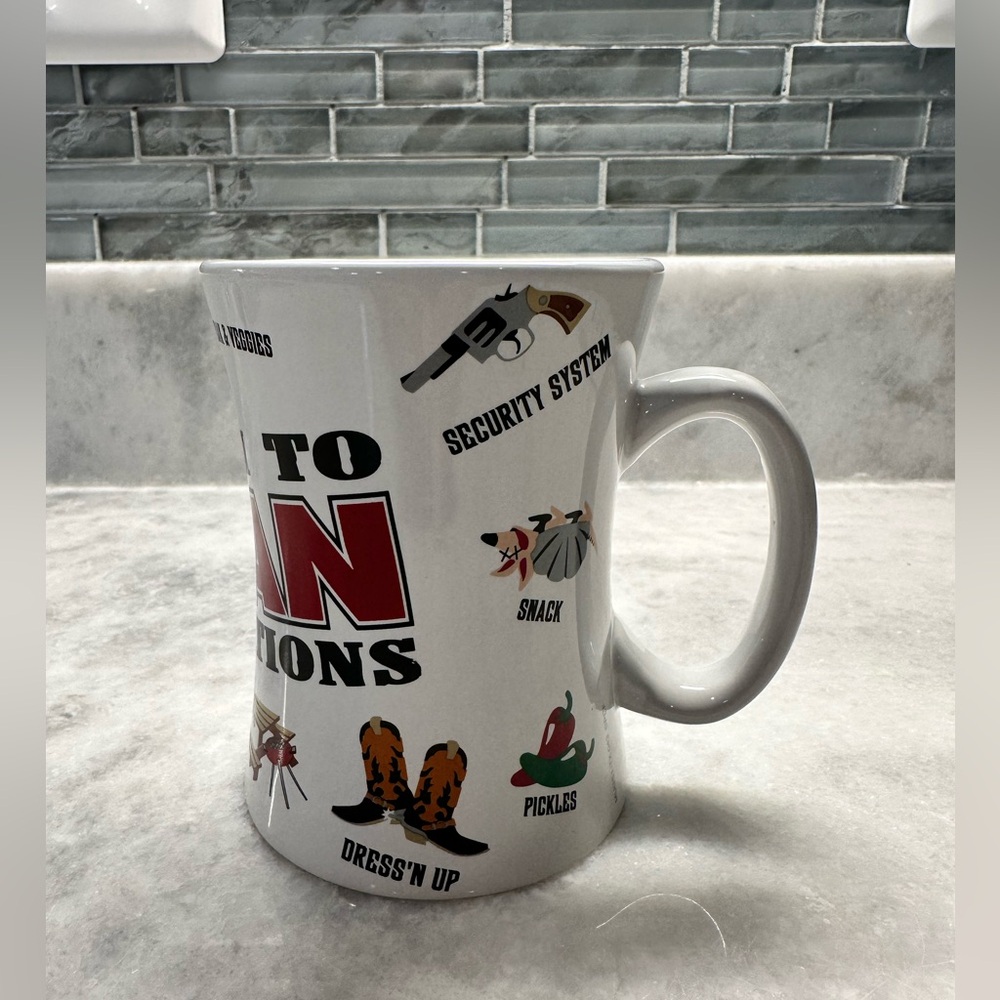 English to Texan Translations Coffee / Tea Cup Mug The Postcard Factory - NWOT
